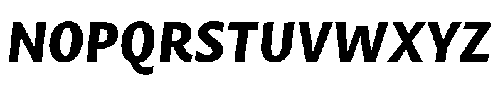 Mastro Sans Extra Bold Italic Font UPPERCASE