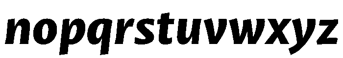 Mastro Sans Extra Bold Italic Font LOWERCASE
