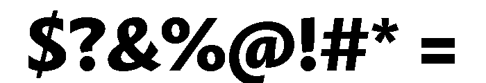 Mastro Sans Extra Bold Font OTHER CHARS