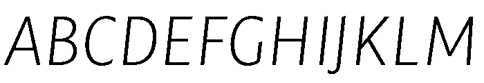 Mastro Sans Extra Light Italic Font UPPERCASE