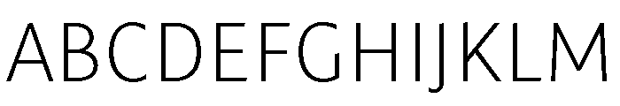 Mastro Sans Extra Light Font UPPERCASE