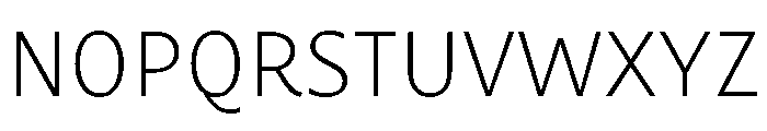 Mastro Sans Extra Light Font UPPERCASE