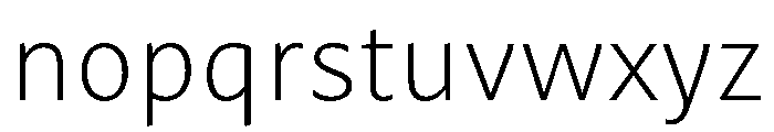 Mastro Sans Extra Light Font LOWERCASE
