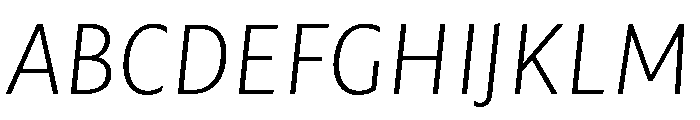 Mastro Sans Italic Font UPPERCASE