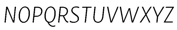 Mastro Sans Italic Font UPPERCASE