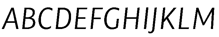 Mastro Sans Light Italic Font UPPERCASE