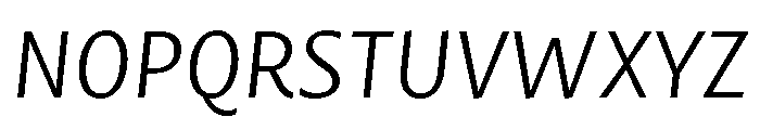 Mastro Sans Light Italic Font UPPERCASE