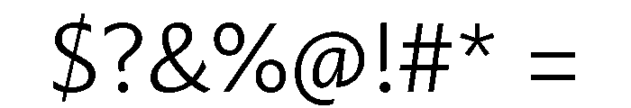 Mastro Sans Light Font OTHER CHARS