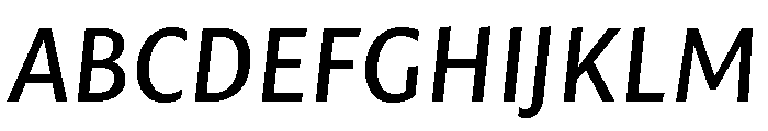 Mastro Sans Medium Italic Font UPPERCASE