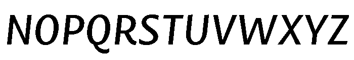 Mastro Sans Medium Italic Font UPPERCASE