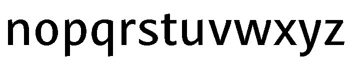 Mastro Sans Medium Font LOWERCASE