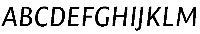 Mastro Sans Regular Italic Font UPPERCASE
