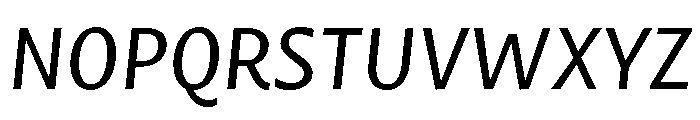Mastro Sans Regular Italic Font UPPERCASE