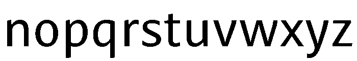 Mastro Sans Regular Font LOWERCASE