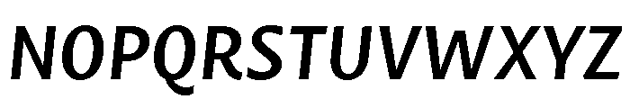 Mastro Sans Semi Bold Italic Font UPPERCASE