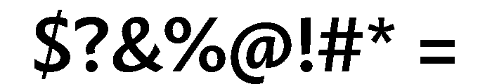 Mastro Sans Semi Bold Font OTHER CHARS