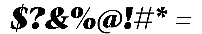 Mastro Subhead Black Italic Font OTHER CHARS