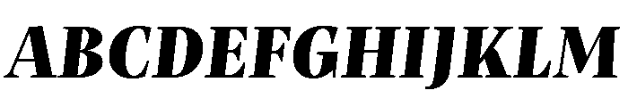 Mastro Subhead Black Italic Font UPPERCASE