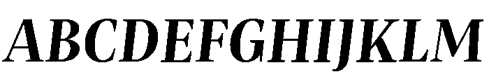 Mastro Subhead Bold Italic Font UPPERCASE