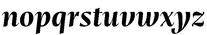 Mastro Subhead Bold Italic Font LOWERCASE