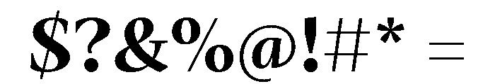 Mastro Subhead Bold Font OTHER CHARS