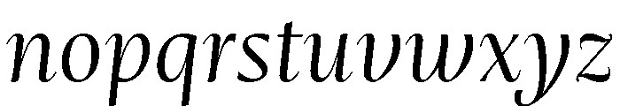 Mastro Subhead Book Italic Font LOWERCASE