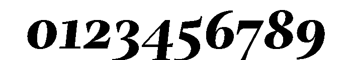 Mastro Subhead Extra Bold Italic Font OTHER CHARS