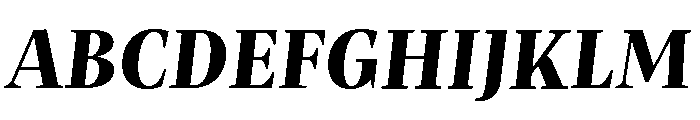 Mastro Subhead Extra Bold Italic Font UPPERCASE