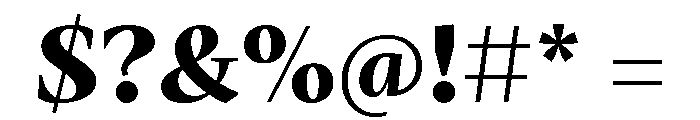Mastro Subhead Extra Bold Font OTHER CHARS