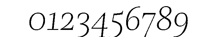 Mastro Subhead Extra Light Italic Font OTHER CHARS