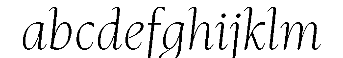 Mastro Subhead Extra Light Italic FONT