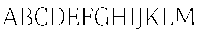 Mastro Subhead Extra Light Font UPPERCASE