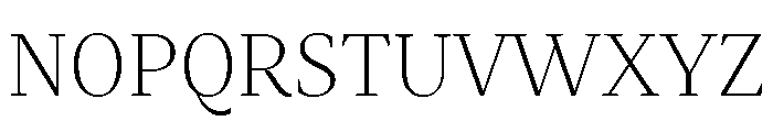 Mastro Subhead Extra Light Font UPPERCASE