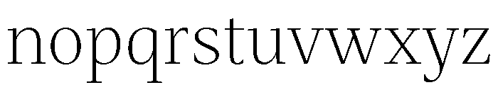 Mastro Subhead Extra Light Font LOWERCASE