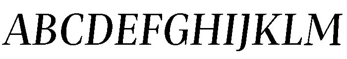 Mastro Subhead Medium Italic Font UPPERCASE