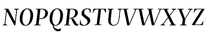 Mastro Subhead Medium Italic Font UPPERCASE