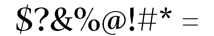 Mastro Subhead Medium Font OTHER CHARS