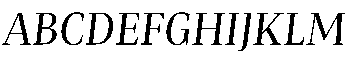 Mastro Subhead Regular Italic Font UPPERCASE