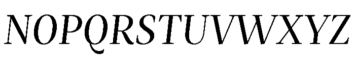 Mastro Subhead Regular Italic Font UPPERCASE