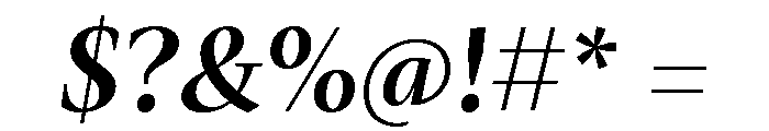 Mastro Subhead Semi Bold Italic Font OTHER CHARS