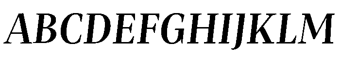 Mastro Subhead Semi Bold Italic Font UPPERCASE