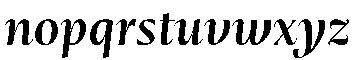 Mastro Subhead Semi Bold Italic Font LOWERCASE