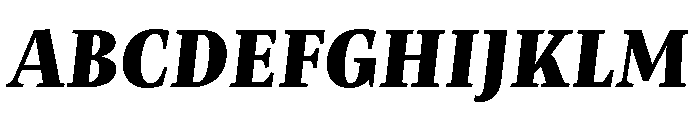 Mastro Text Black Italic Font UPPERCASE