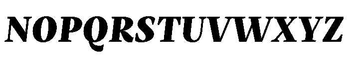Mastro Text Black Italic Font UPPERCASE