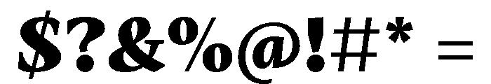Mastro Text Black Font OTHER CHARS
