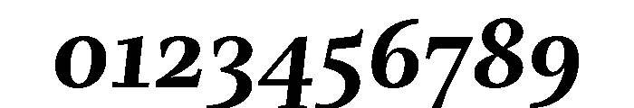 Mastro Text Bold Italic Font OTHER CHARS