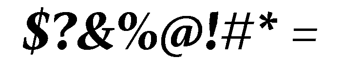 Mastro Text Bold Italic Font OTHER CHARS