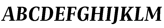 Mastro Text Bold Italic Font UPPERCASE