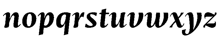 Mastro Text Bold Italic Font LOWERCASE