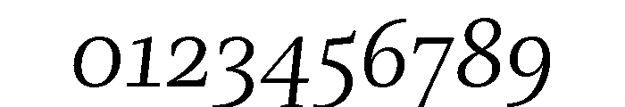 Mastro Text Book Italic Font OTHER CHARS